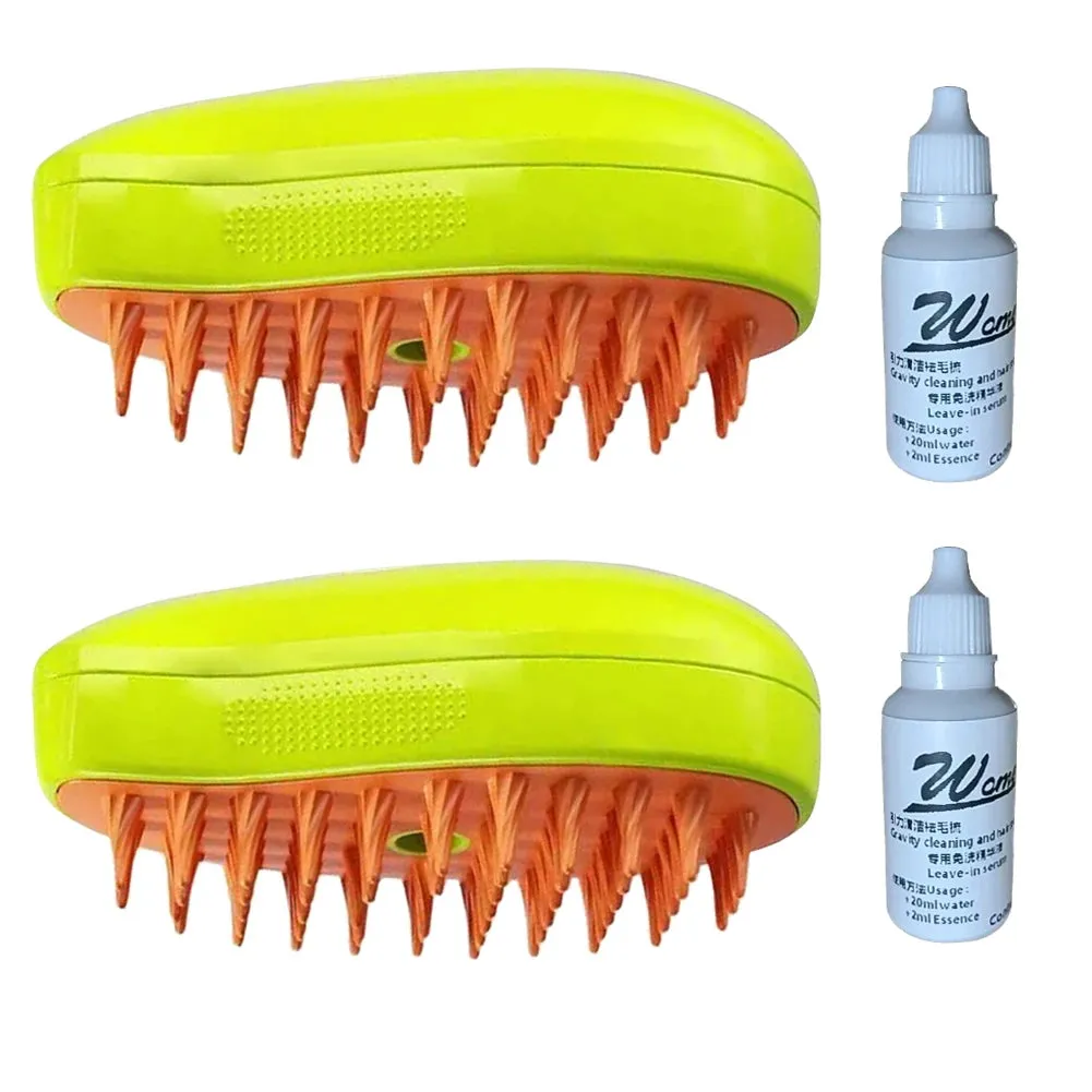 3 In1 Cat Steam Brush Electric Spray Cat Dog Hair Brush Steamer Brush For Massage Pet Grooming Cat Hair Brush For Removing