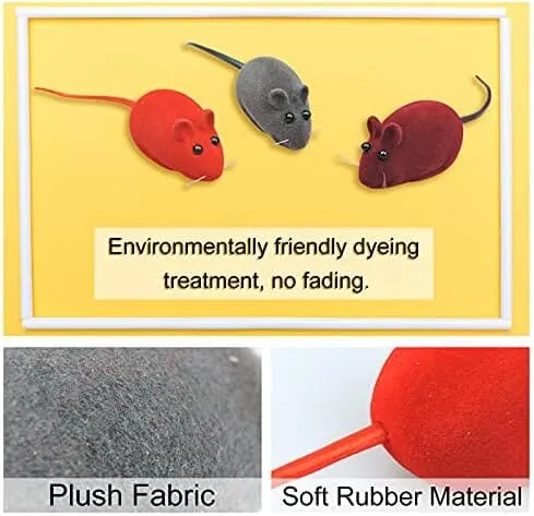 3 Random Colors Soft Small Cat Toys for Indoor Cats