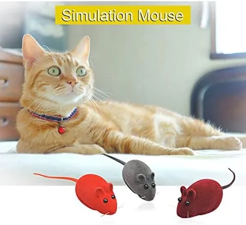 3 Random Colors Soft Small Cat Toys for Indoor Cats
