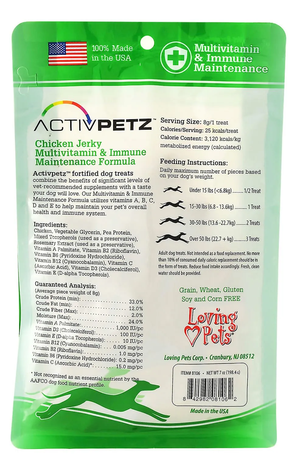 ActivPetz Multivitamin & Immune Maintenance Jerky Treats