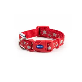 Ancol Stars Adjustable Reflective Collar, Red