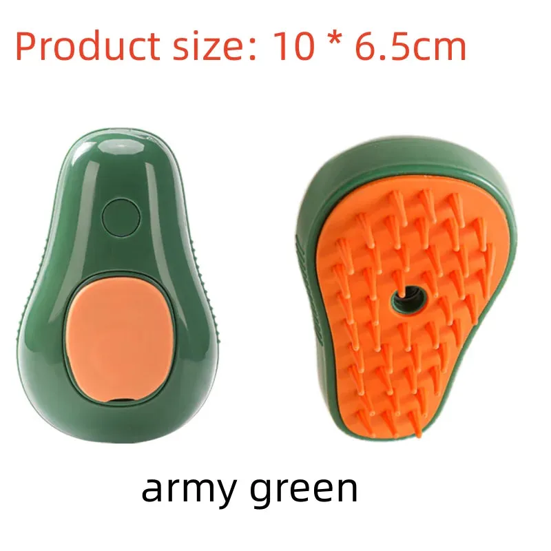 Anniepaw 3-in-1 Electric Steam Brush for Cats Dogs Grooming Hair Removal