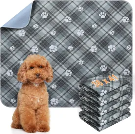 BEAUTYZOO Washable Pee Pads for Dogs, 4 Pack Reusable Puppy Pads, Super Absorbent Dog Pee Pads for Pet Training, Housebreaking and Incontinence, Non-Slip Potty Pads for Floor, Crate, Couch, 36" x 41"