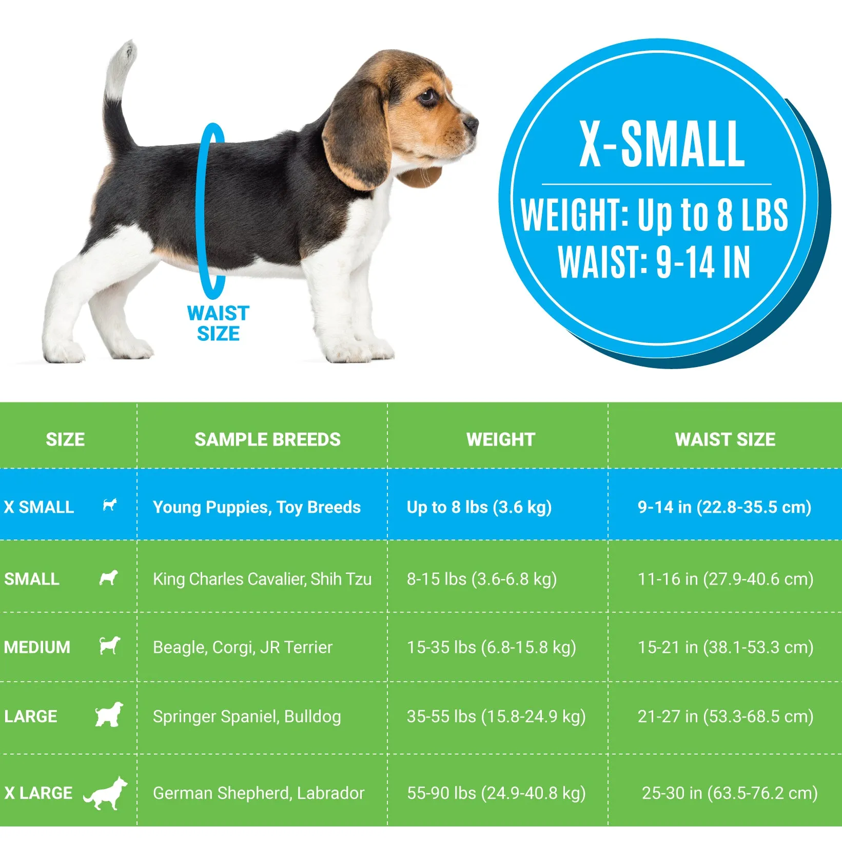 Bodhi Dog Disposable Male Dog Diapers | Super Absorbent Leak-Proof Fit | Premium Adjustable Male Dog Pee Wraps with Moisture Control & Wetness Indicator | Extra Small – Extra Large