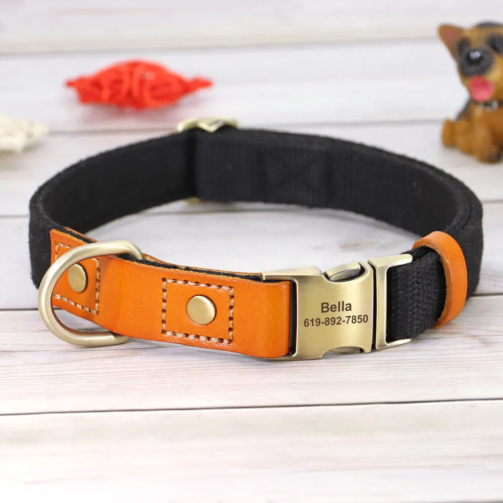 Custom Dog Collar Leash Set