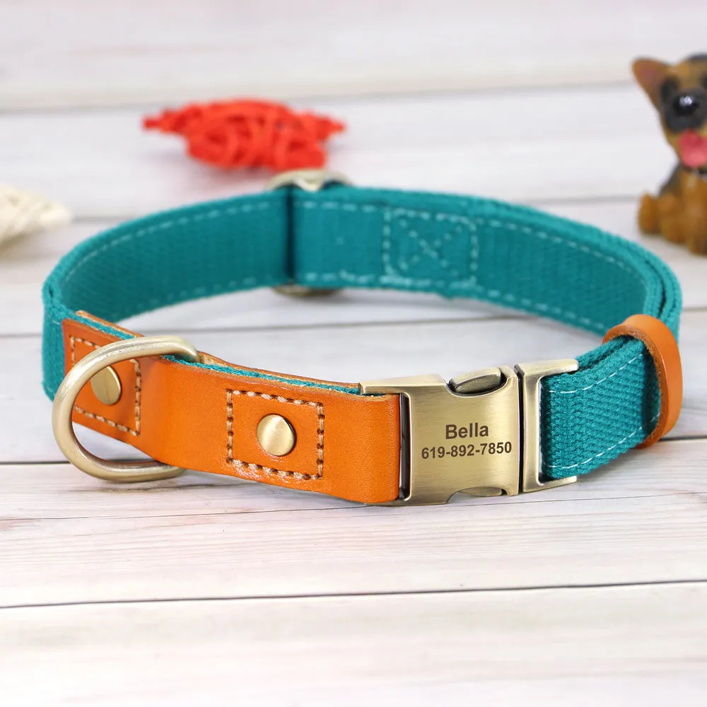 Custom Dog Collar Leash Set