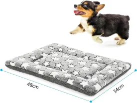 Dog Bed Mat, Pet Bed Pad Reversible, Machine Washable Crate Pad, Pet Sleeping Mat for Small to Large Dogs