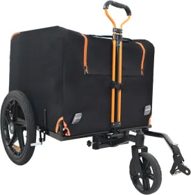 Dog Bike Trailer, 2-in-1 Pet Stroller Cart Bicycle Carrier, Foldable Pet Jogging Stroller for Pets up to 88lbs