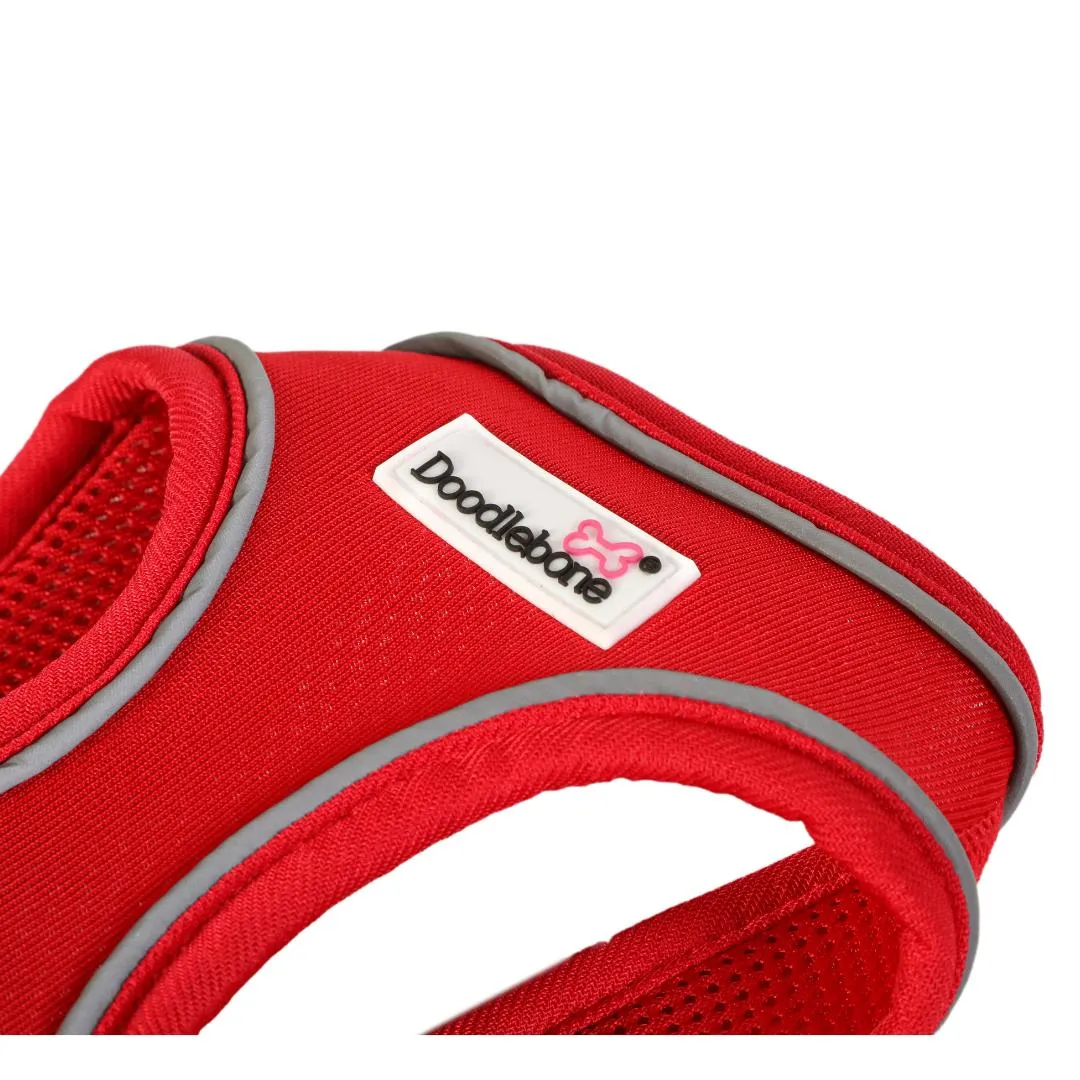 Doodlebone Snappy Step In Dog Harness - Ruby Red