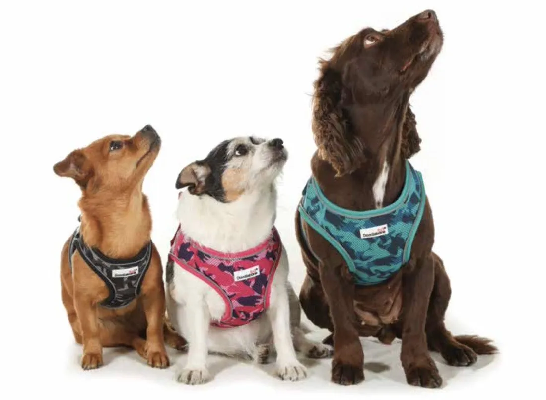 Doodlebone Snappy Step In Dog Harness - Ruby Red