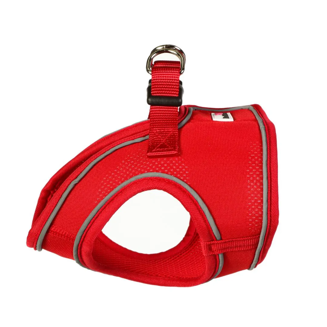 Doodlebone Snappy Step In Dog Harness - Ruby Red