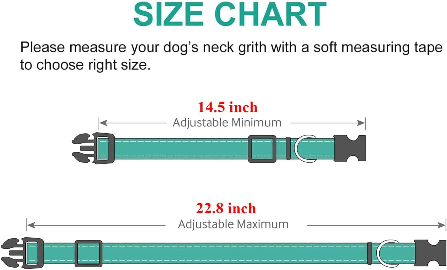 Double-Sided Reflective Dog Leash, 5 FT Padded Handle Nylon Dogs Leashes for Medium & Large Dogs Walking, Reinforced Reflective Buckle Dog Collar, Black, Large