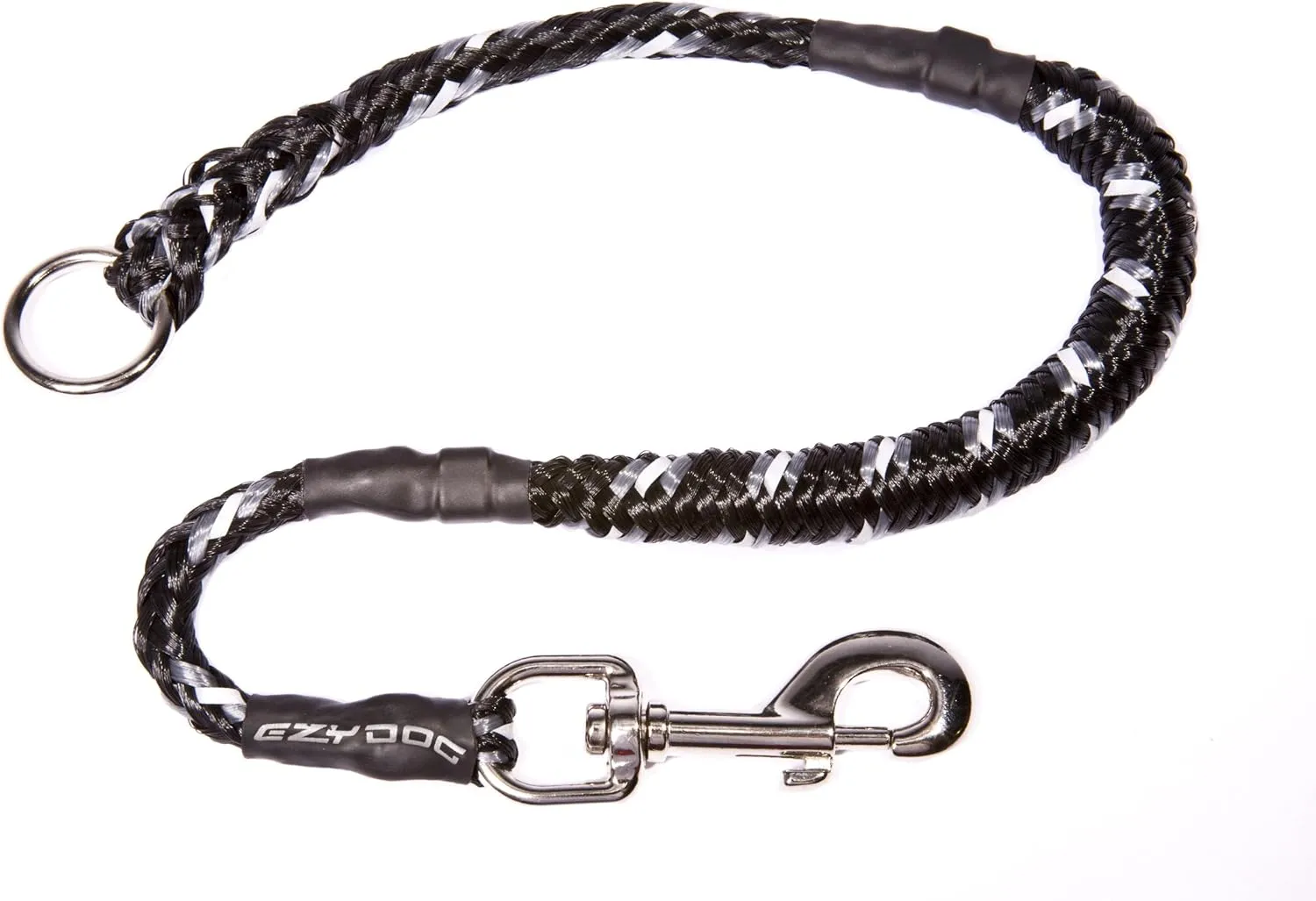 EzyDog Mongrel Bungee Dog Leash Rope Extension - 24 Inch Shock-Aborbing Leash - Works with The Mongrel Leash (Sold Separately) - Use Two for a Tangle-Free Double Dog Leash (Black)