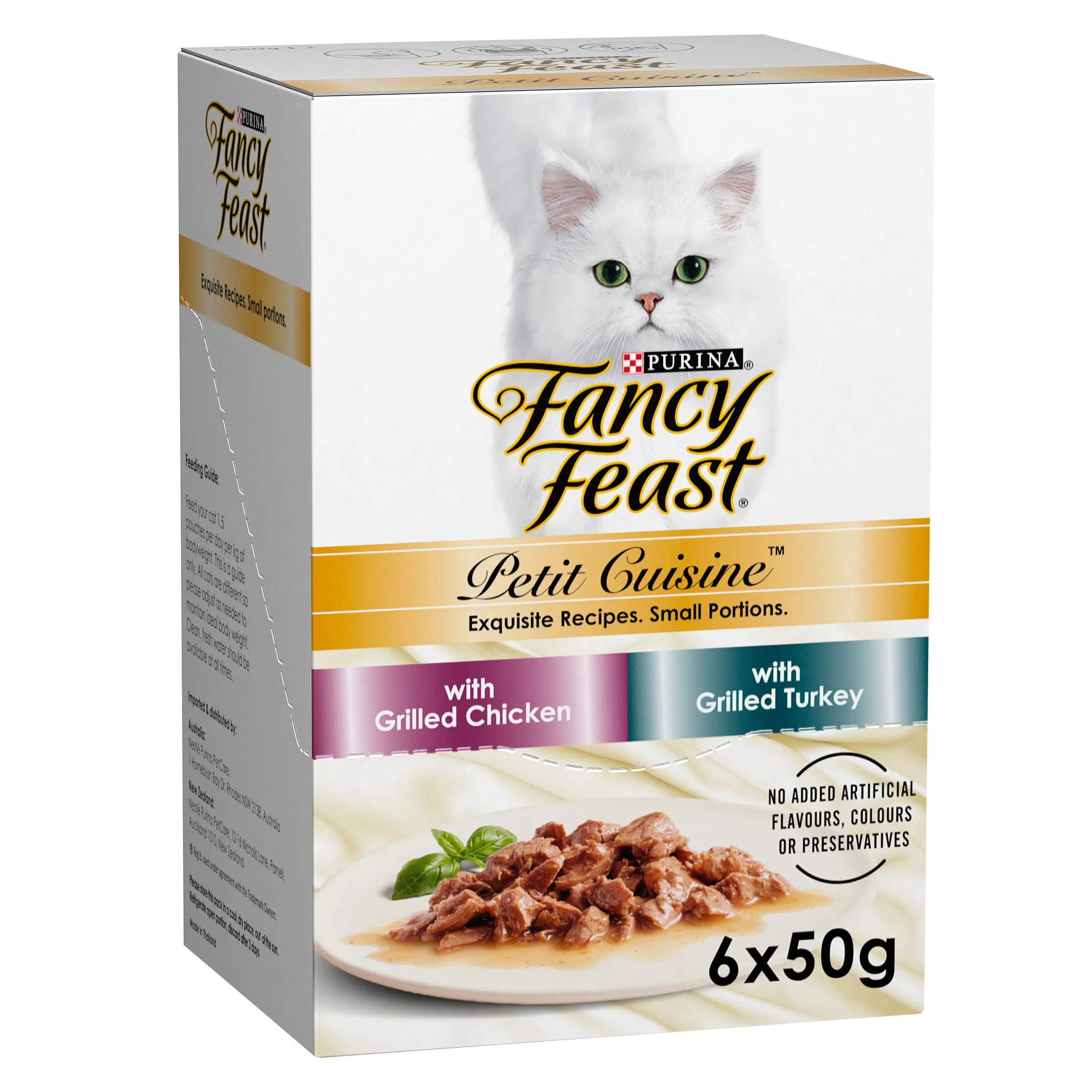 Fancy Feast Adult Petit Cuisine Chicken And Turkey Grilled Wet Cat Food 6 X 50g