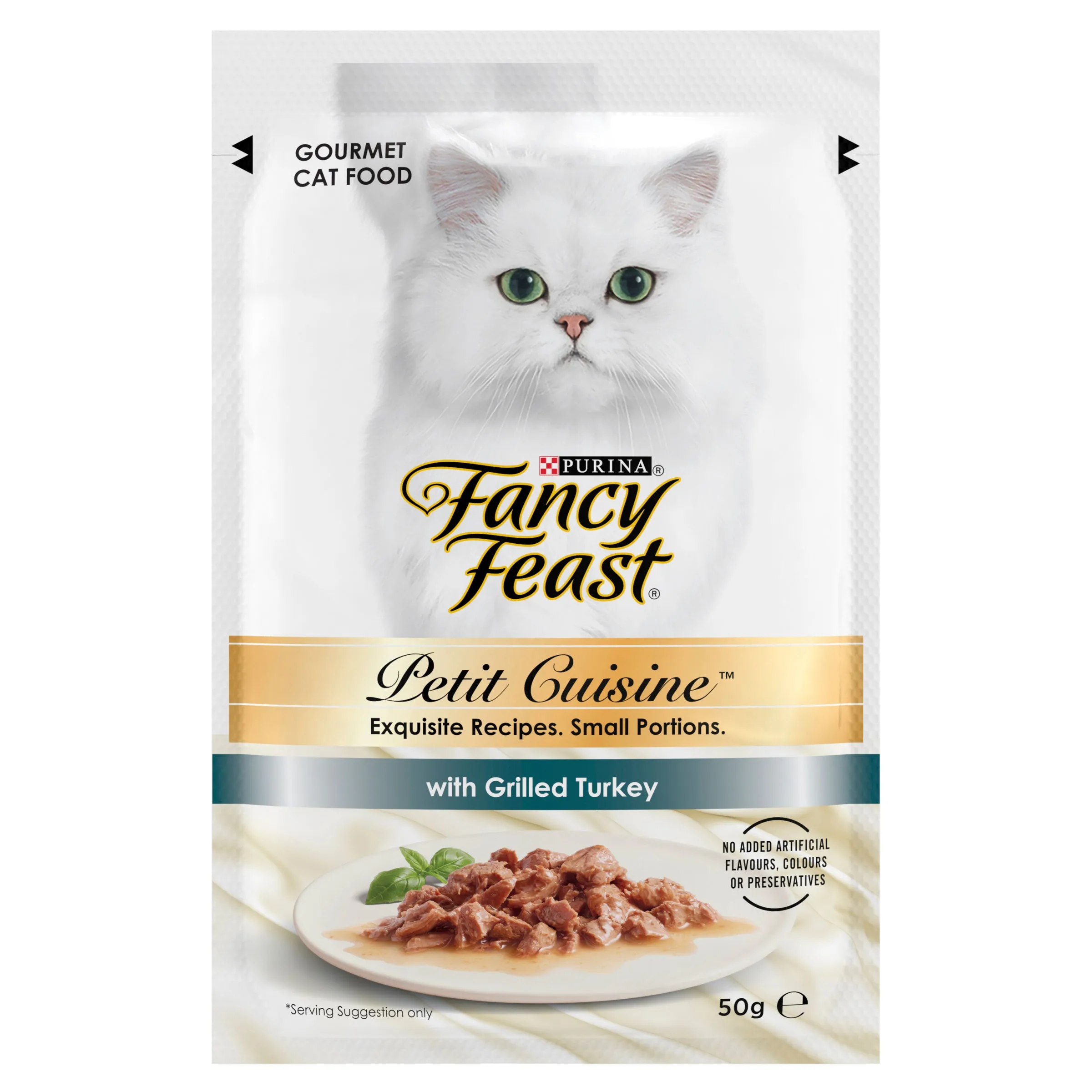 Fancy Feast Adult Petit Cuisine Chicken And Turkey Grilled Wet Cat Food 6 X 50g