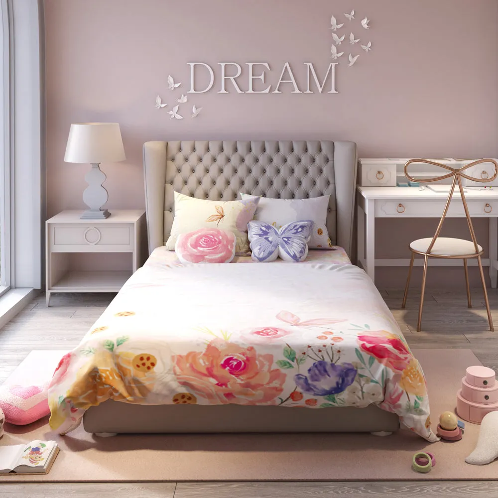 Fancy Fluff Kids 6 Pc  Full Bed Set  – Secret Garden- Single/Double