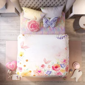 Fancy Fluff Kids 6 Pc  Full Bed Set  – Secret Garden- Single/Double