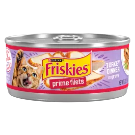 Friskies Prime Filets Turkey Dinner In Gravy Canned Cat Food