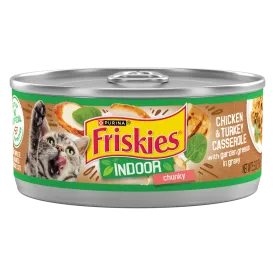 Friskies Selects Indoor Chunky Chicken and Turkey Casserole Canned Cat Food