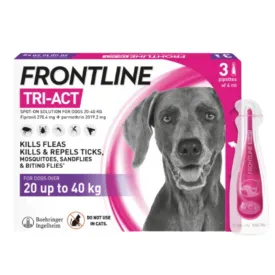 Frontline Tri-Act Spot On Solution For Dogs - 20-40kg