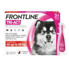 Frontline Tri-Act Spot On Solution For Dogs - 40-60kg
