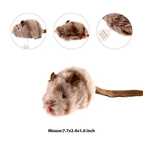 Gigwi Chirpy Cat Mouse Toy Squeak- Cat Toys Interactive Squeaking Mouse Cat Toy Melody Chaser Play N Squeak Kitten Toy, Mouse Sound Cat Toy for Boredom