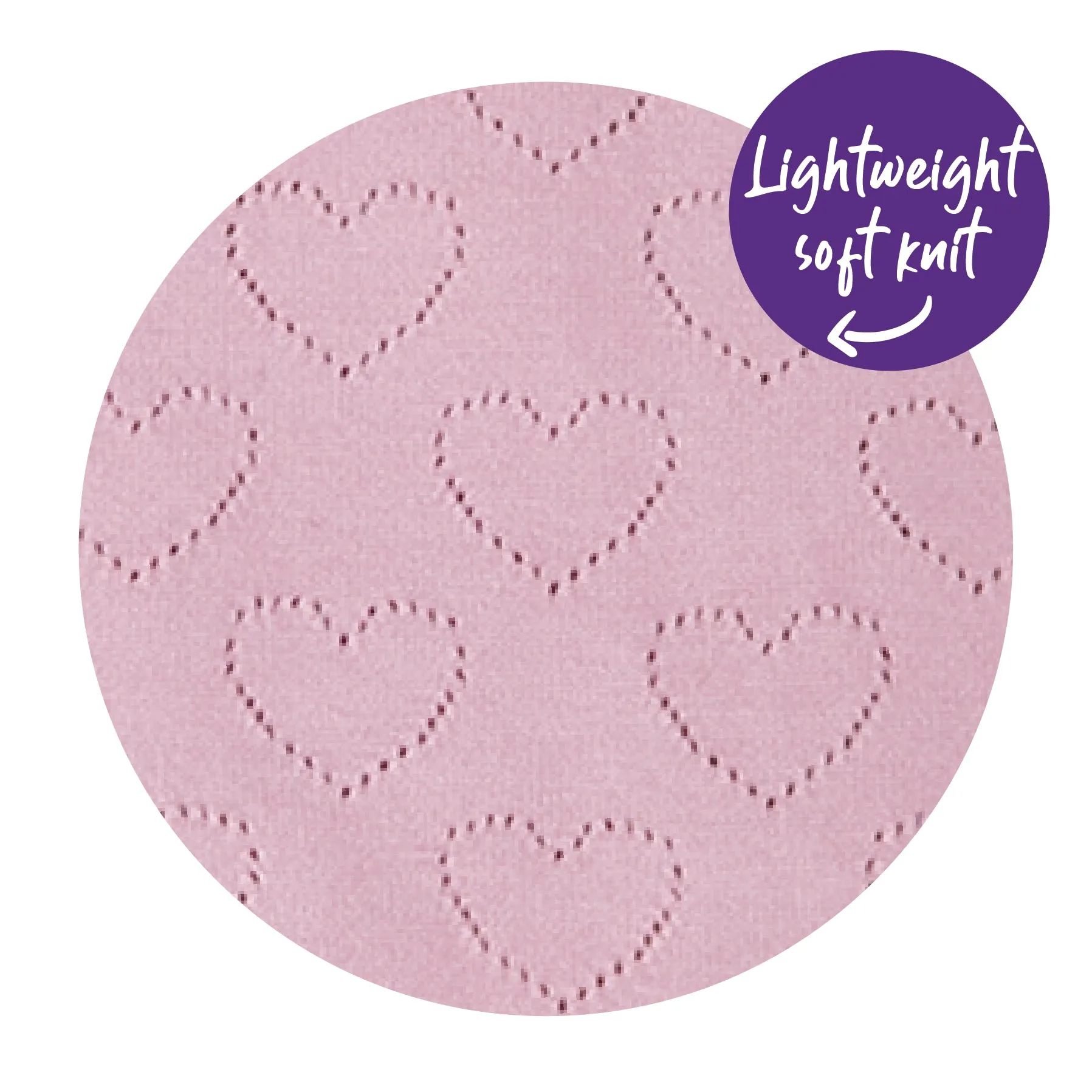 Heart Knit Dog Jumper - Pink