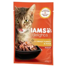 Iams Cat Delights Adult Roast Turkey & Duck in Jelly 85gr