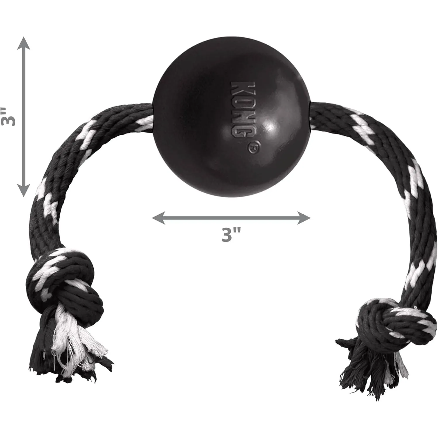 Kong Dog Extreme Ball With Rope