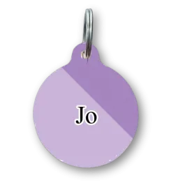 Minimal Purple Circle Pet Tag