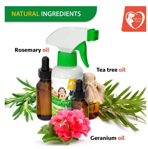 Natural Flea and Tick Bug Repellent Home Spray for Dogs and Cats