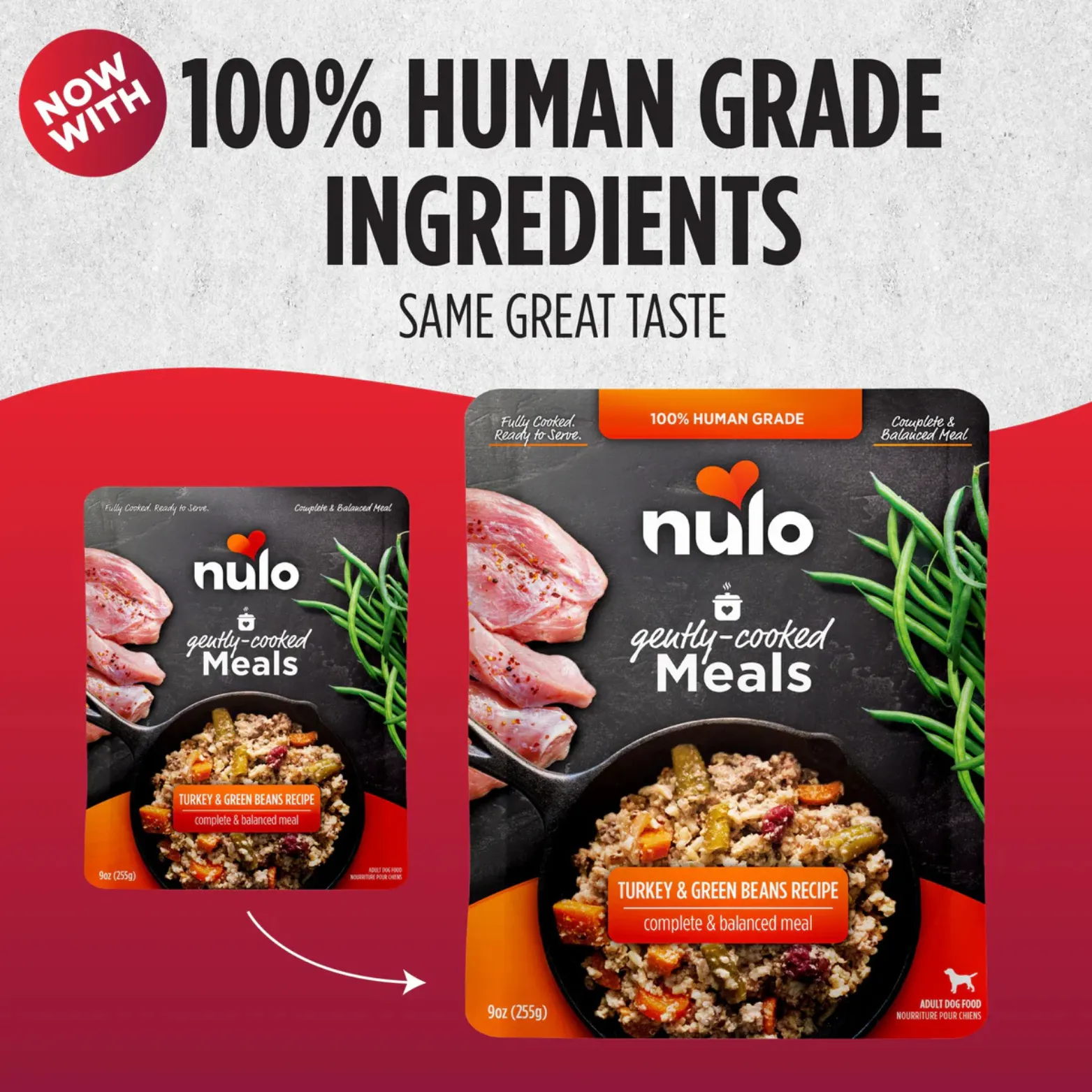 Nulo Freestyle Gently Cooked Meals Turkey & Green Beans Recipe 9 oz