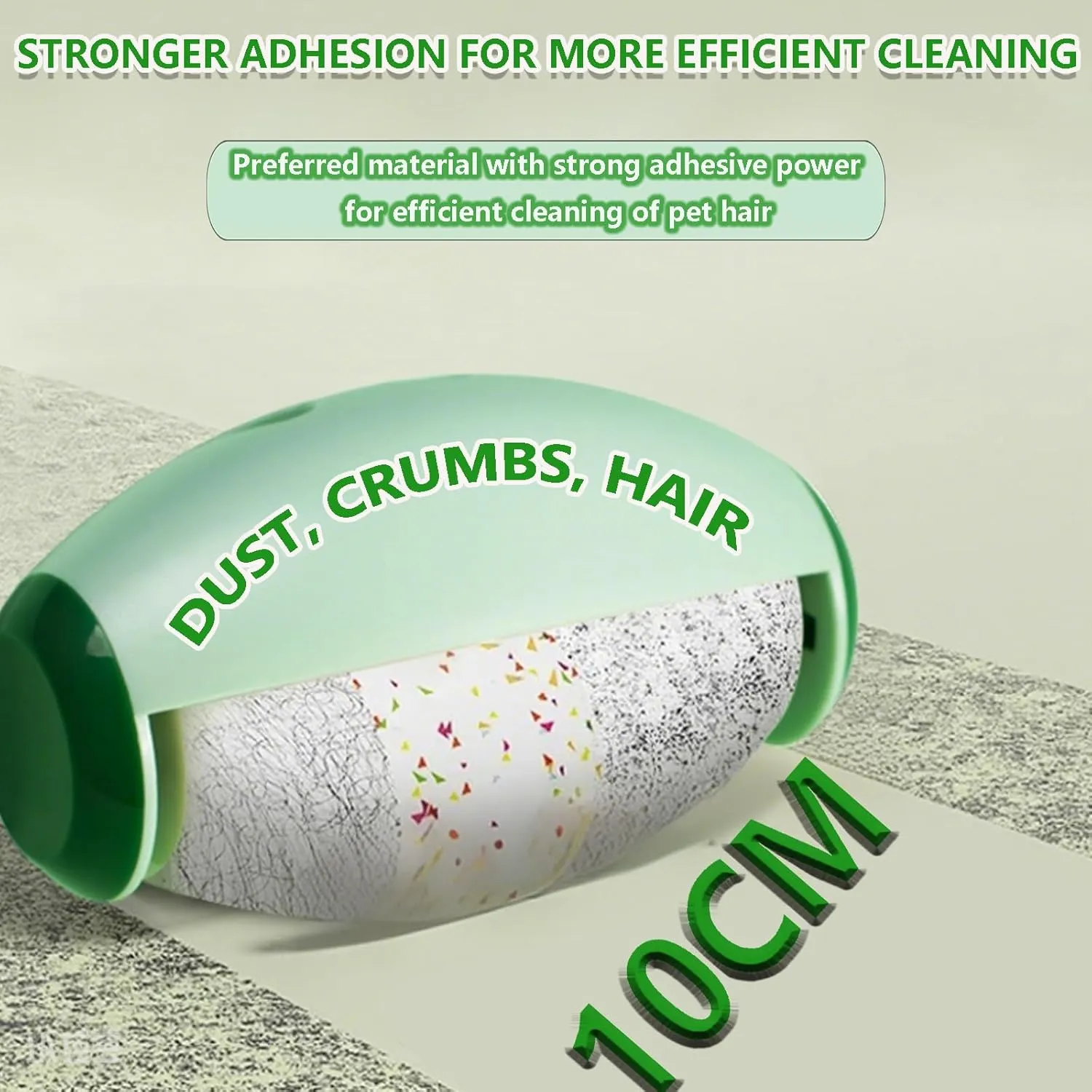 Portable pet Hair Roller, Reusable Lint Rollers for Pet Hair,Washable Reusable Hair Remover for Cleaning Various dust and Debris(White)
