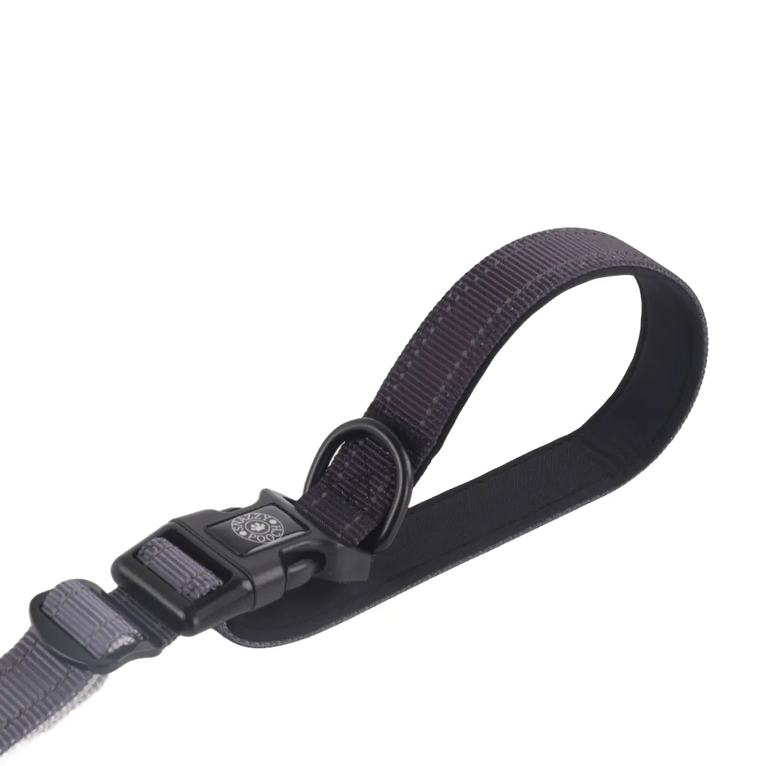 Safety, Style and Control in one lead. The 6 in 1 Reflective Lead With No Pull Technology.