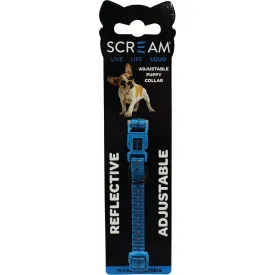 SCREAM PUPPY COLLAR BLUE