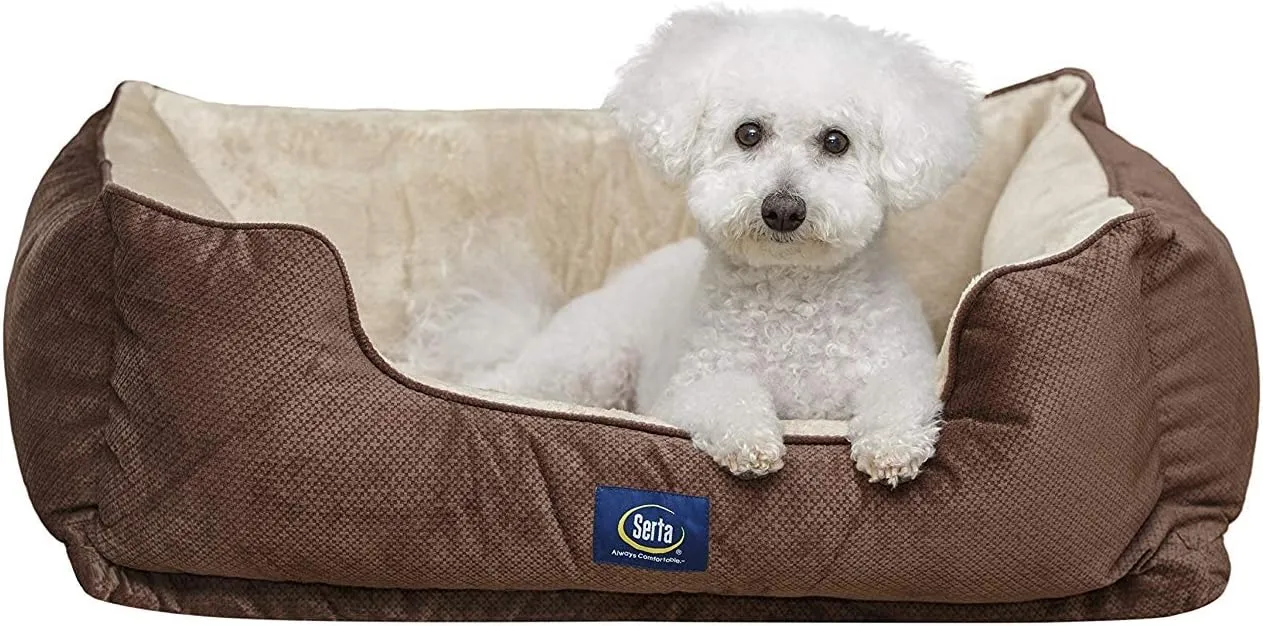 Serta Ortho Cuddler Pet Bed, Mocha
