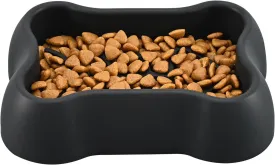 Slow Feeder Dog/Cat Puzzle Feeder, Non Skid Bloat Stop Feeding Bowl (Black)