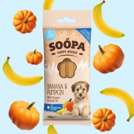 Soopa Puppy Banana & Pumpkin Dental Sticks Dog Chew