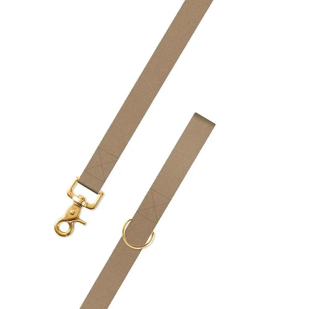Tan Belgian Surcingle Dog Leash