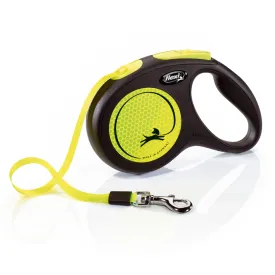 Trixie New Neon M Tape Leash for Dogs (Yellow)