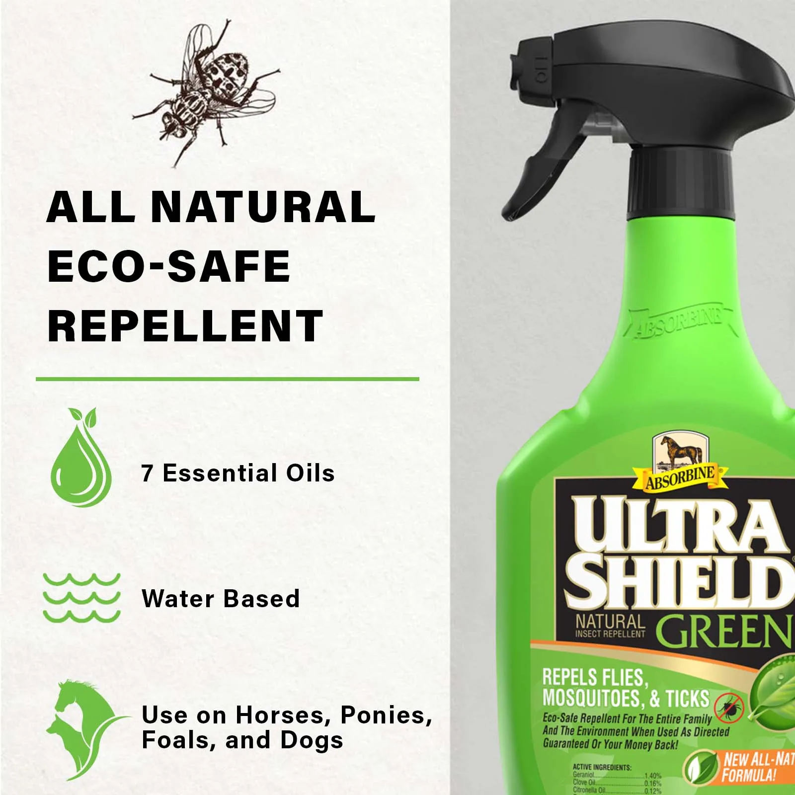 UltraShield Green Natural Fly Repellent