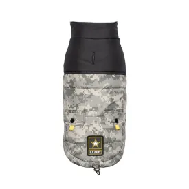 US Army Dog Jacket - Camo: Warmth and Patriotic Style