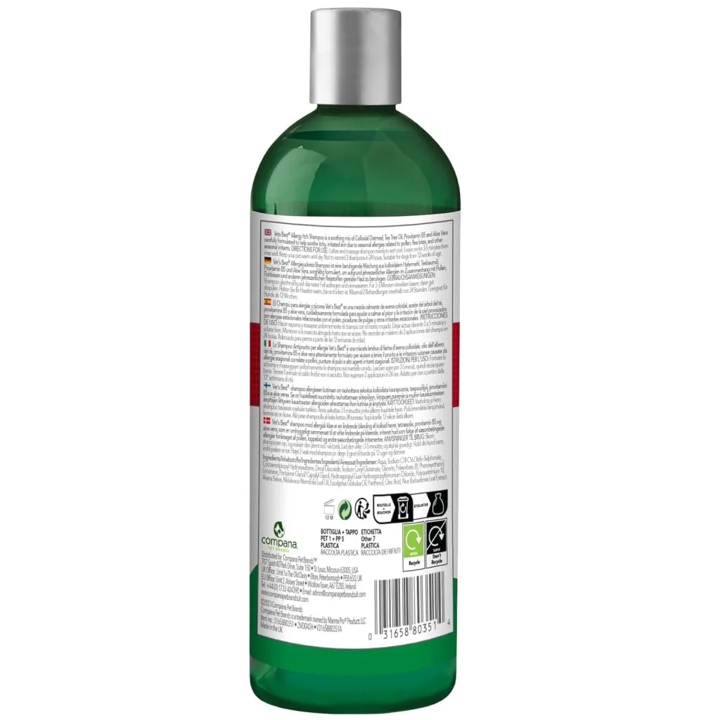 Vet's Best Allergy & Itch Relief Shampoo (16 oz)