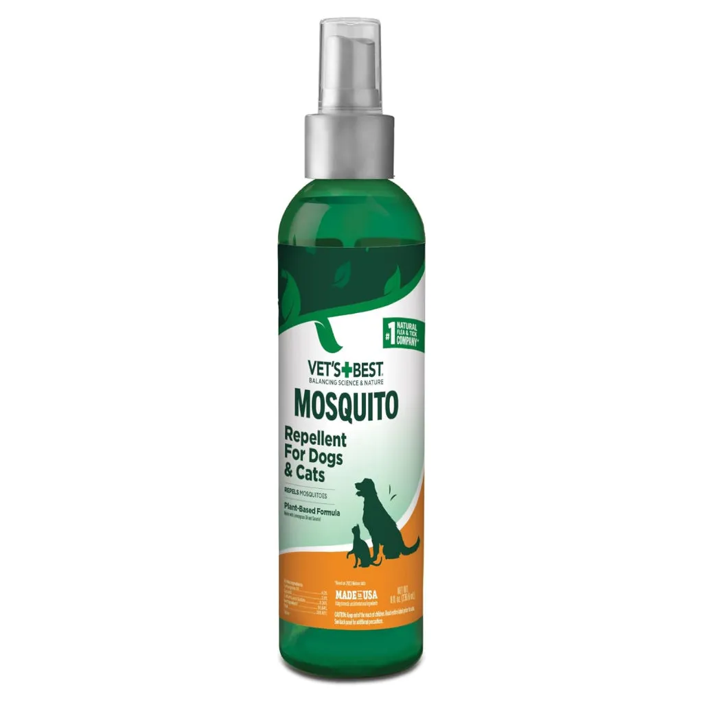 Vet's Best Mosquito Repellent Spray for Dogs & Cats (8 oz)