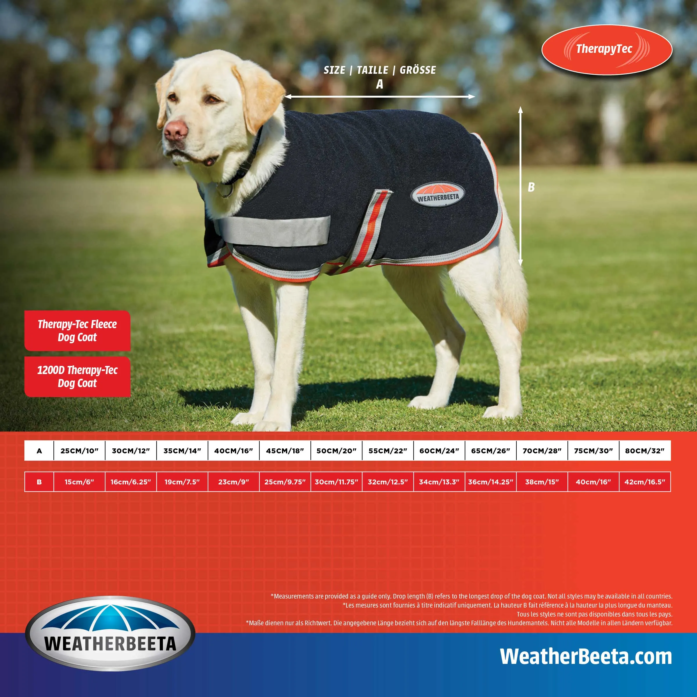 Weatherbeeta Comfitec 1200D Therapy-Tec Dog Coat