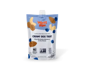 West Paw Creamy Dog Treat Nut Butter & Blueberry 6.2oz