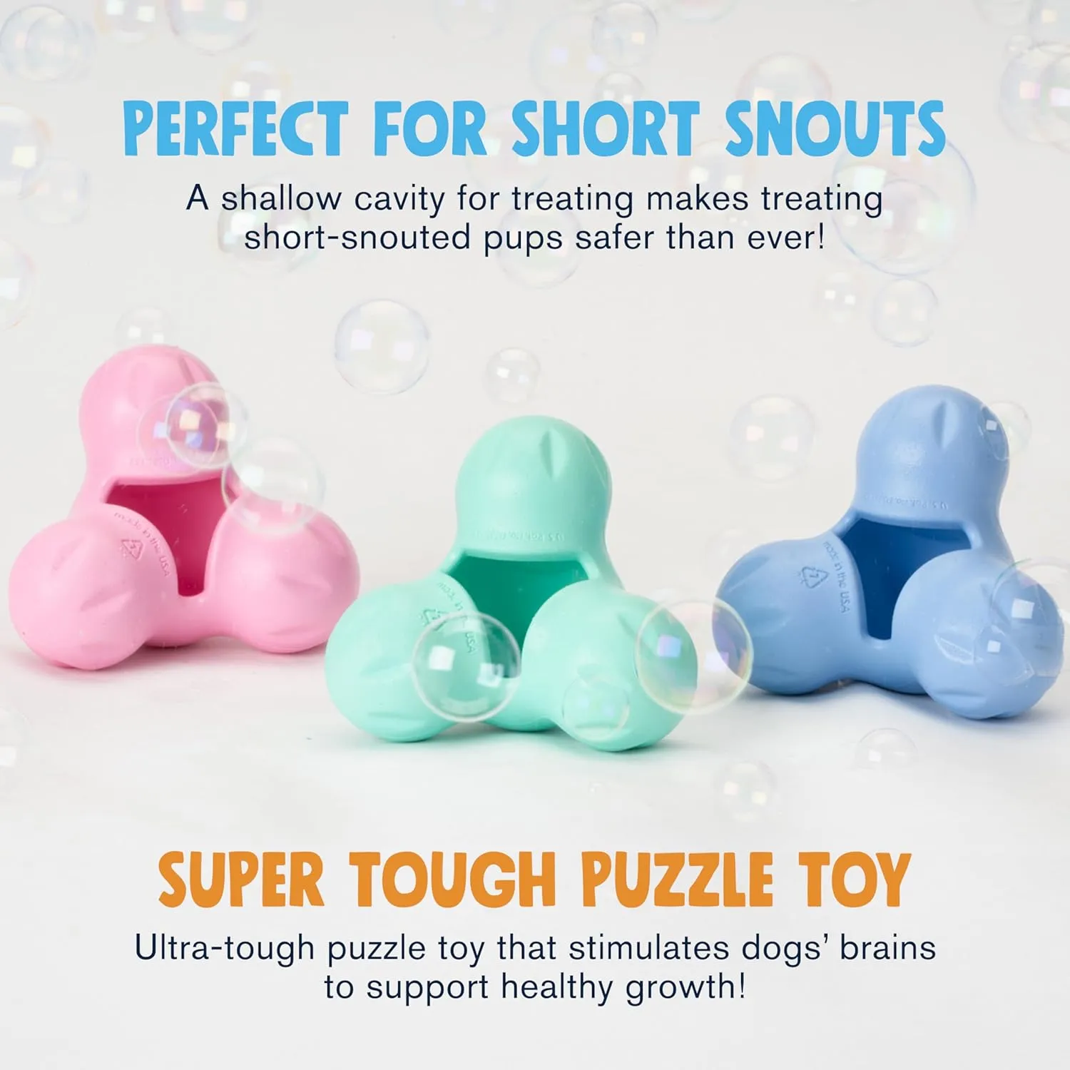 WEST PAW Zogoflex Tux Treat Dispensing Dog Chew Toy  Interactive Chewing Toy for Dogs  Dog Games for Aggressive Chewers, Fetch, Catch  Holds Kibble, Treats, Large 5", Mint