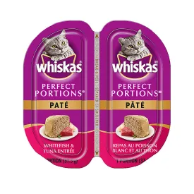 WHISKAS® Perfect Portions, Pate, Whitefish & Tuna Entrée 37.5G