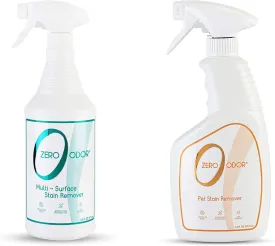 Zero Odor  Multi-Surface Stain Remover & Odor Eliminator 32 Oz - Pet Stain Remover & Odor Eliminator 16 Oz